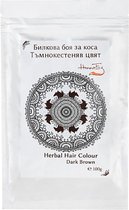 Poudre colorante au HENNA bio - Coloration naturelle - châtain foncé - amla, bhringaraj et neem 100gr