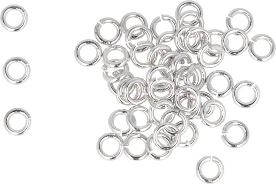 Fastening Rings 2,5mm 50 Stuks DIY Haaraccessoires Kleine Sieraden Onderdelen Zelf maken Ringen Ringetjes