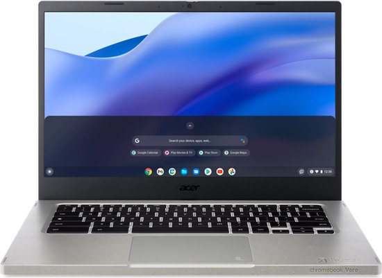 Intel Core i5-1235U (1.3GHz, 12MB L3), 35.6 cm (14") FHD IPS ComfyView (1920 x 1080), 8GB LPDDR4X SDRAM, 256GB PCIe NVMe SSD, Intel Iris Xe Graphics, Wi-Fi 6E AX (2x2) + Bluetooth 5.2, Chrome OS
