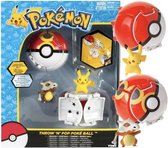 Tomy Officially Licensed Pokemon Throw 'n' Pop Pikachu + Poke Ball + Cubone + Repeat Ball - Toy