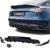 Bumper Diffuser Voor Tesla Model 3 Spoiler Glans Zwart Performance Look