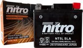 NITRO gel accu - 12V 5Ah- voor 2T/4T scooters - onderhoudsvrij - nt5l sla