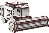 Mr. Playwood Combine Harvester - 3D houten puzzel - Bouwpakket hout - DIY - Knutselen - Miniatuur - 55 onderdelen