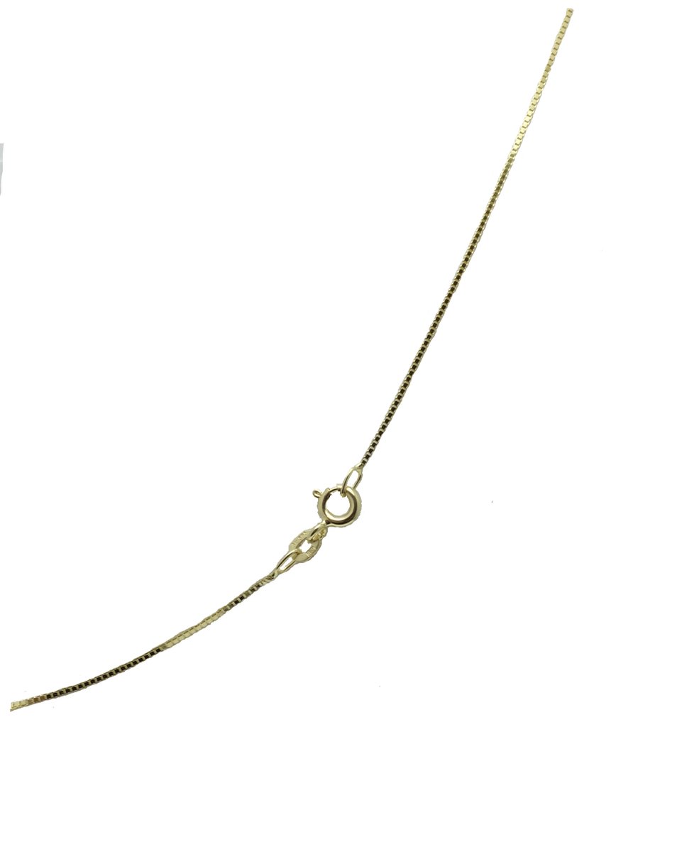 ketting – venetiaan - geel goud - 50 cm – 1.2 gram - 0.6 mm breed – sieraden – 14 karaat - Verlinden juwelier