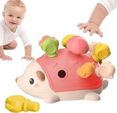 Egel Montessori Roze- Speelgoed 1 jaar-Educatief Speelgoed-Speelgoed 2 jaar- Baby Speelgoed- Kinderspeelgoed