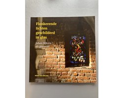 Flonkerende lichten geschilderd in glas