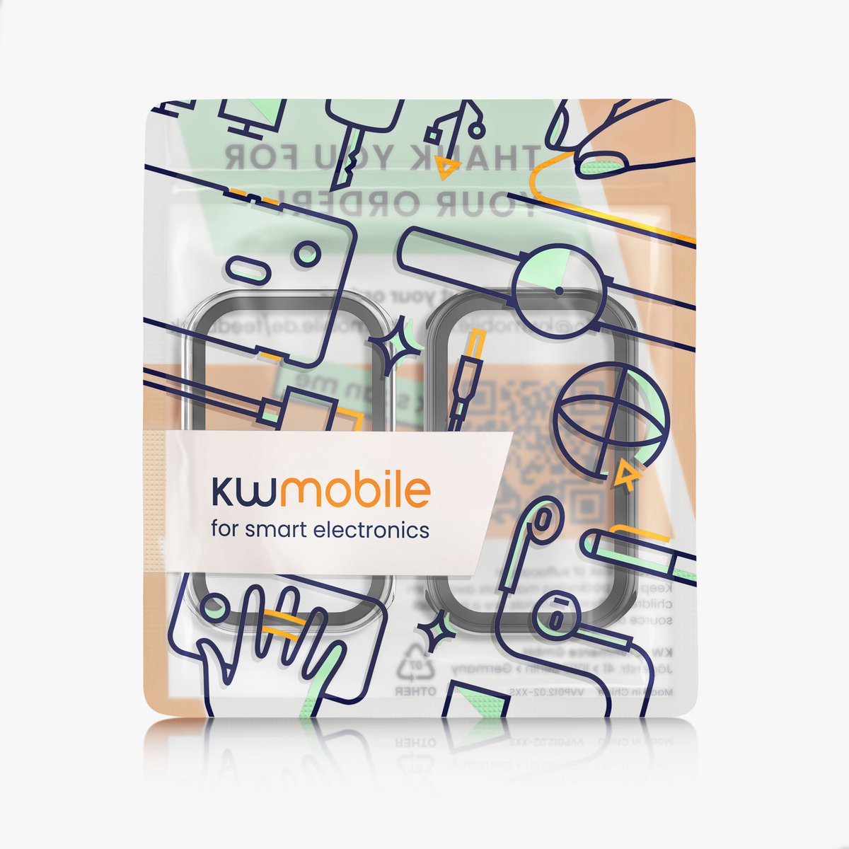 Lot De 2 Coques De Protection Pour Xiaomi Smart Band 8 Active / Redmi Band 2 - Marque Kwmobile