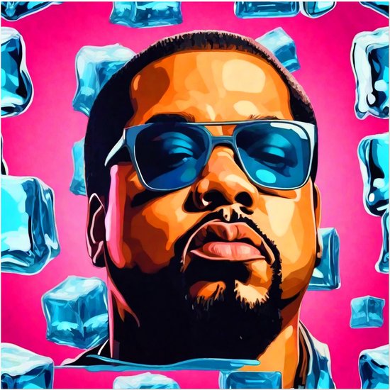 ice cube poster | ice cube rap posters | 50 x 50 cm | hiphop rapper | WALWALLS.STORE