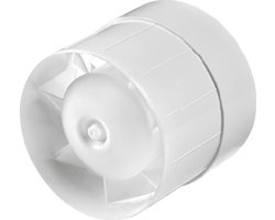 Awenta WKA buisventilator 100 mm - Toe- en afvoer - Kanaal - Pijp-inschuif