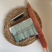 NailWrapz - Minty Beauty - Nail wraps - autocollants pour ongles - aucune lampe UV requise - Manucure maison