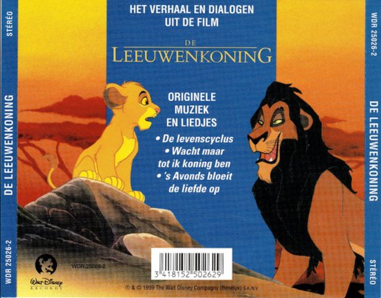 De Leeuwenkoning - Het Verhaal En 3 Originele Nederlandstalige Liedjes