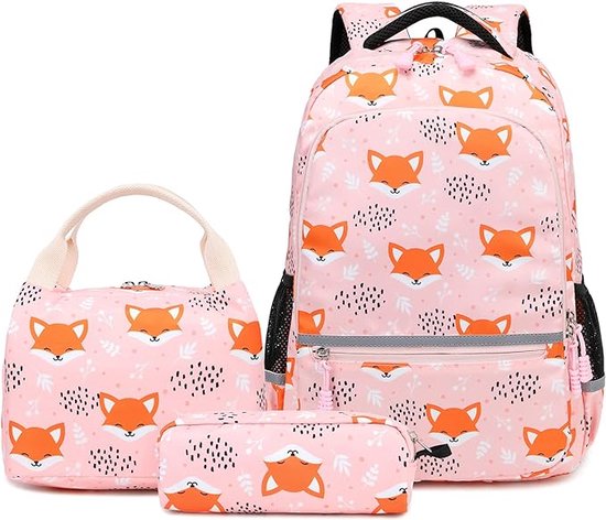 Cinlegar Children's School Backpack, 3-in-1 with Lunch Box and Pencil