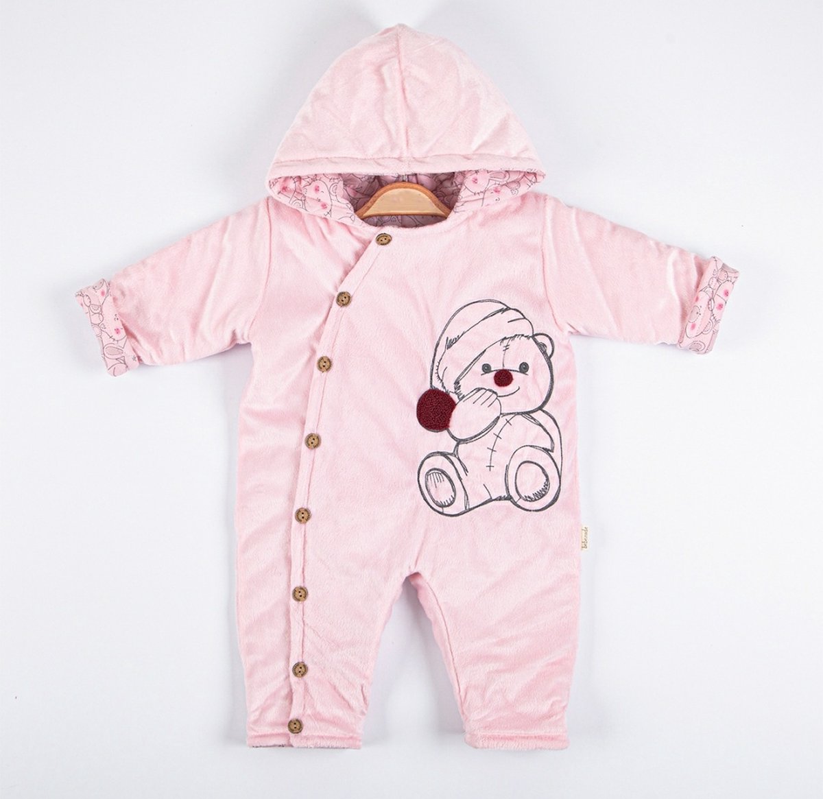 Baby Winterjas Roze - Newborn - Maat 74