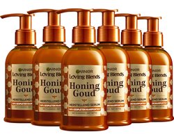 Garnier Loving Blends Honing Goud Herstellend Haarserum - 94% Minder gespleten haarpunten na 1 gebruik - Haarverzorging Herstelt tot 1 jaar aan haarschade - 6x 150 ml