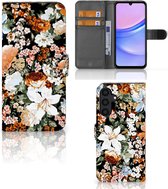 Hoesje geschikt voor Geschikt voor Samsung Galaxy A15 Dark Flowers