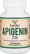 Double Wood Apigenine - 120 vegan capsules - 50 mg per capsule - Apigenin - supplement
