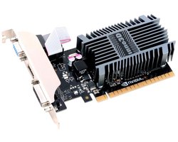 INNO3D NVIDIA GeForce GT 710 LP - Videokaart - 2GB - GDDR3 - PCIe 2.0 - 1x DVI-D - 1x HDMI 1.4 - 1x VGA