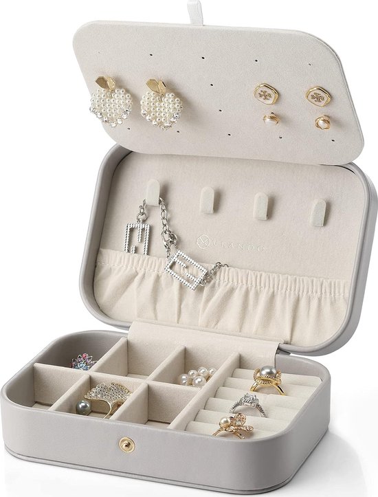 Mini draagbare sieradendoos Reis sieraden organizer koffers Sieraden opbergzakken voor kettingen oorbellen ringen armbanden Mini draagbare sieradendoos Reis sieraden organizer koffers Sieraden opbergzakken voor kettingen oorbellen ringen armbanden