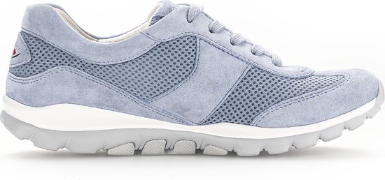 Gabor rollingsoft sensitive 46.966.66 - dames rollende wandelsneaker - blauw - maat 42.5 (EU) 8.5 (UK)