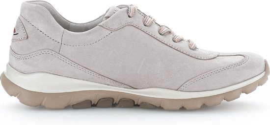 Gabor rollingsoft sensitive 46.965.31 - dames rollende wandelsneaker - beige - maat 40.5 (EU) 7 (UK)