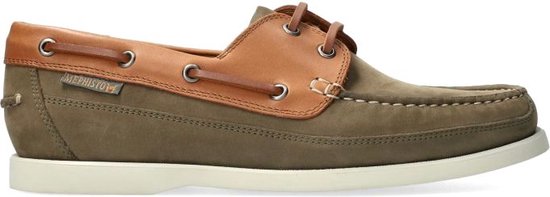 Mephisto Boating - chaussure à lacets pour hommes - vert - taille 38,5 (EU) 5,5 (UK)