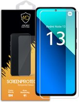 Xiaomi Redmi Note 13 4G Screenprotector - MobyDefend Case-Friendly Gehard Glas Screensaver - Glasplaatje Geschikt Voor Xiaomi Redmi Note 13 4G