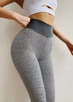 Sportlegging - yogapants - high waist - squatproof - butt lifting - Maat XL - Wit/ Zwart
