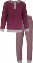 Tenderness-Pyjama Femme-Terrycloth-Pantalon à Rayures-Rouge.- Taille 3XL