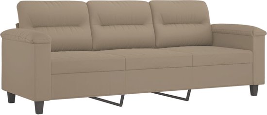 vidaXL-Driezitsbank-180-cm-microvezelstof-taupe