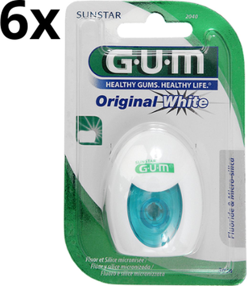 Goedkoopste 6x GUM Original White Floss - Voordeelverpakking