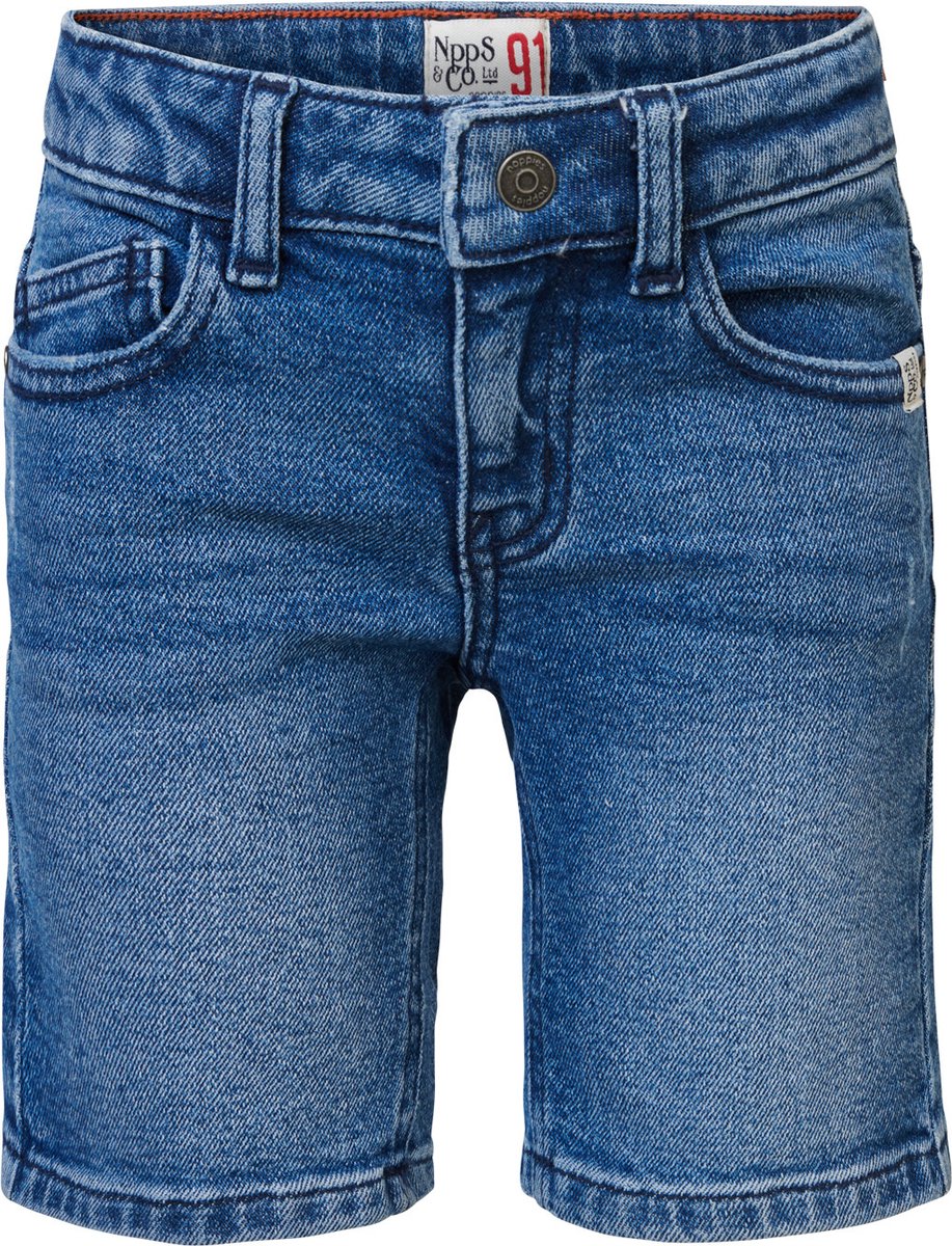 Noppies Boys Denim Short Duncan regular fit Jongens Jeans - Medium Blue Wash - Maat 110