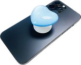 Bouton téléphone Coeur Transparent - Blauw