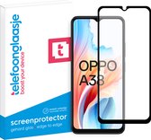 Telefoonglaasje Screenprotectors Geschikt voor OPPO A38 - Volledig Dekkend - Gehard Glas Screenprotector Geschikt voor OPPO A38 - Beschermglas van rand tot rand