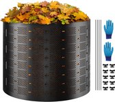 snelcomposter 1000L tuincomposter 90x100cm thermische composter HDPE-kunststof composter corrosiebestendig hittebestendig compostcontainer composteren voor het verminderen van huishoudelijk afval