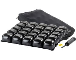 Anti-decubitus lucht kussen 50 x 45 cm - 7,5 cm hoog - Met ademende hoes en handpomp - Zitkussen