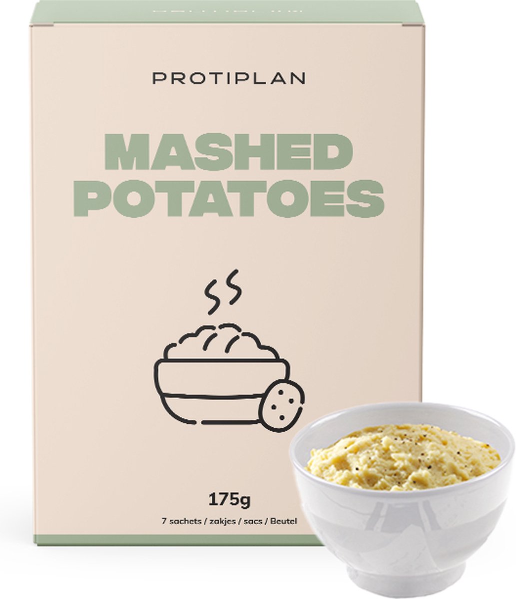 Goedkoopste Protiplan | Aardappelpuree | 7 x 25 gram | Koolhydraatarme Pasta | Eiwitrijke Pasta