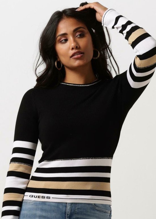 Guess Maia Sweater Tops & T-shirts Dames - Shirt - Zwart