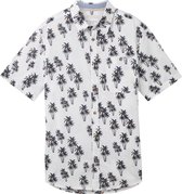 TOM TAILOR printed cotton linen shirt Heren Overhemd - Maat L