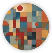 Peinture minimaliste - Cercles muraux de hall - Cercle mural art minimal - Peintures Classique - Peinture Forex - Mur de Décoration - 90 x 90 cm 3mm