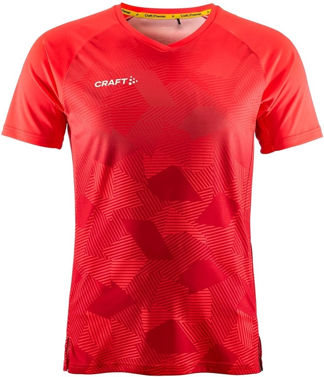 Craft Premier Fade Shirt Korte Mouw Heren - Fluorood | Maat: M