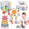 Speelgoed - 5in1 - Baby Speelgoed - Sorteerspeelgoed - Zintuigelijk - Stapelbekers