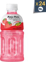 Mogu Mogu Fruitdrink “Aardbeien Smaak” 1 tray van 24 stuks