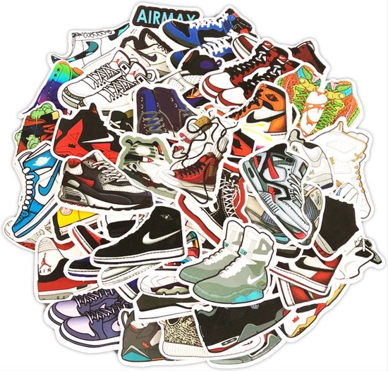 Foto: Chpn sneaker stickers sneaker sticker sneaker sportschoen sneaker liefhebber 50stuks stickers cadeau