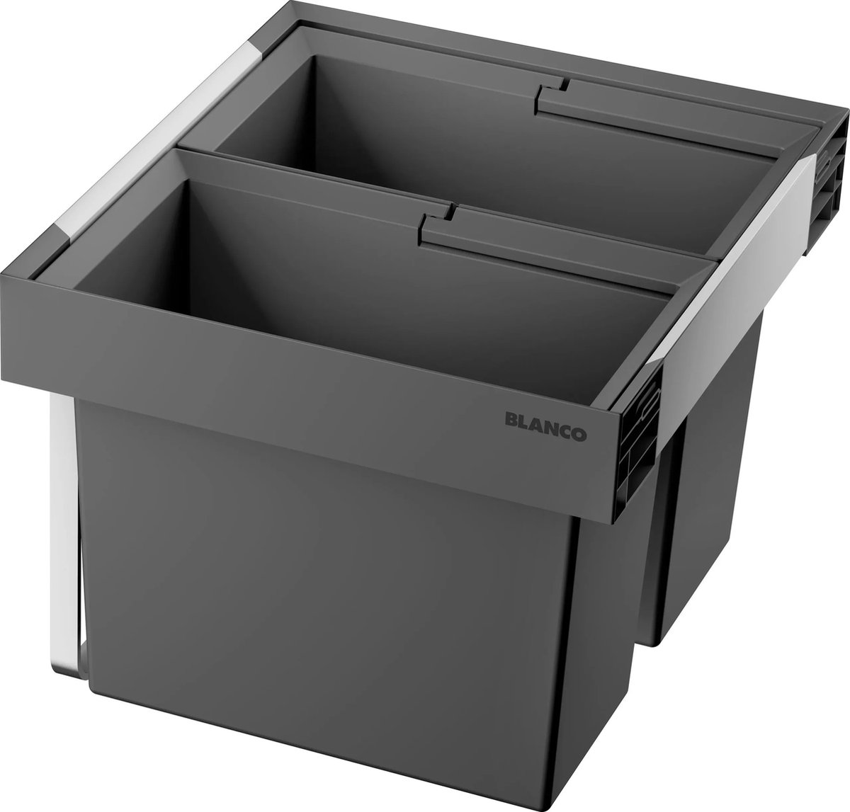 Inbouw afvalemmer, verdeeld, inhoud 49 l