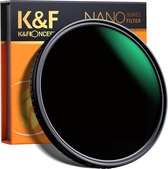 K&F Concept - Variabel Verstelbaar Neutraal Dichtheid Filter - Hoogwaardig Camera Accessoire voor Fotografie - Lens Filter met Aanpasbare Dichtheid