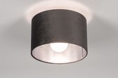 Lumidora Plafondlamp 30912 - Plafonniere - MONTREAL - E27 - Zwart - Grijs - Antraciet donkergrijs - Metaal - ⌀ 25 cm