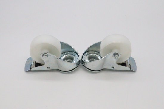 Wielen voor Werktafel Combisteamer - 2 met rem - 4.3 Inch / 11 cm — afbeelding 3
