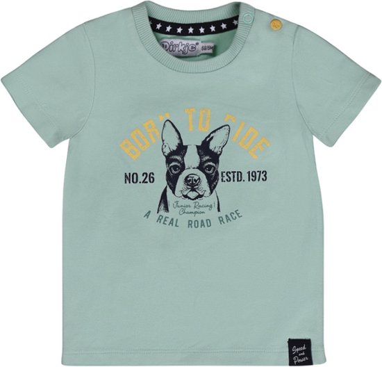 Dirkje - T-shirt - Born - To - Ride - Bleu clair - Taille 116