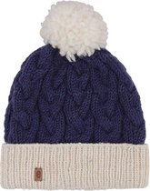 EGOS HAT CABLE KNIT - BLUE
