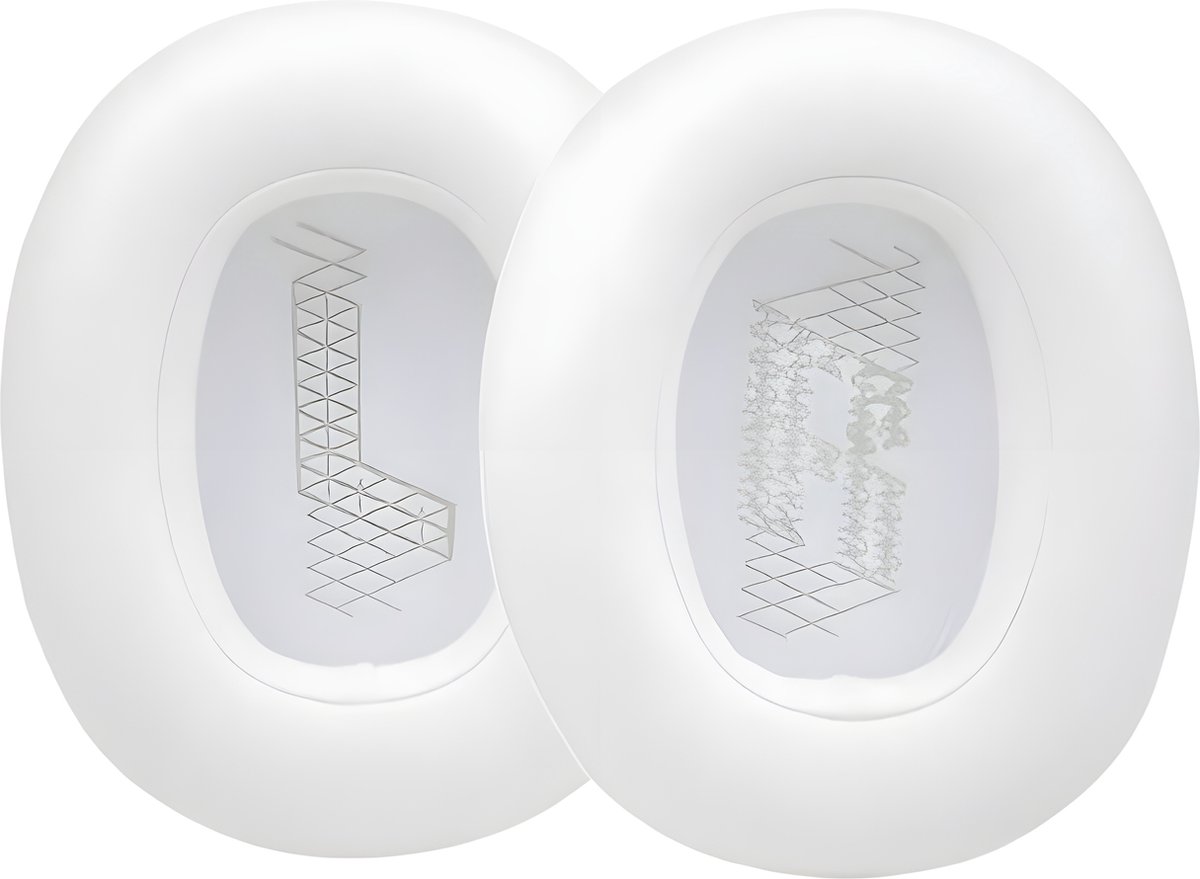 Oorkussens geschikt voor JBL Live 650BTNC / 660NC Oortelefoon Kussenhoes Oorbeschermers - Earpads vervanging - Wit